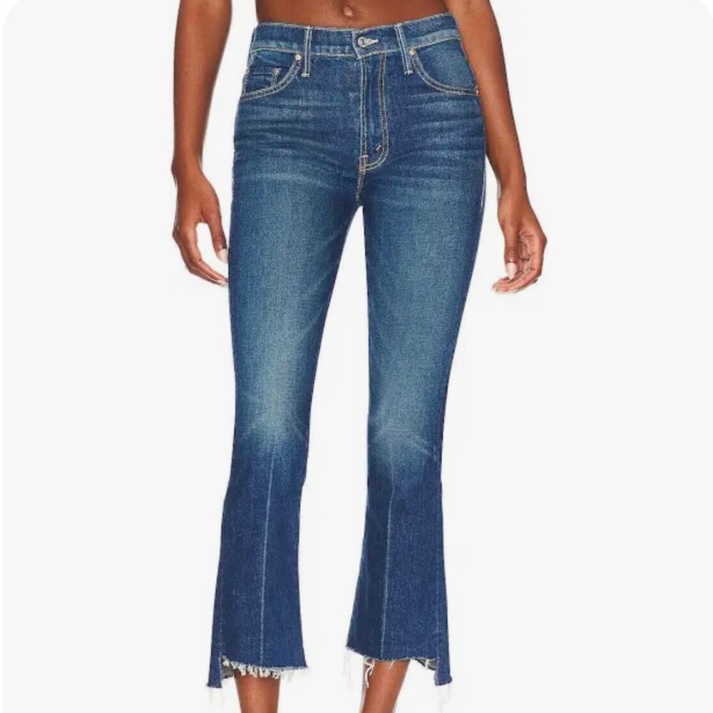 Mother insider crop fray jeans